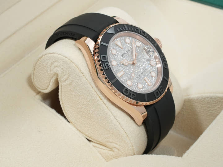 ロレックス ヨットマスター40 Ref.126655 エバーローズゴールド パヴェダイヤモンド文字盤 美品 r3kfsf6y