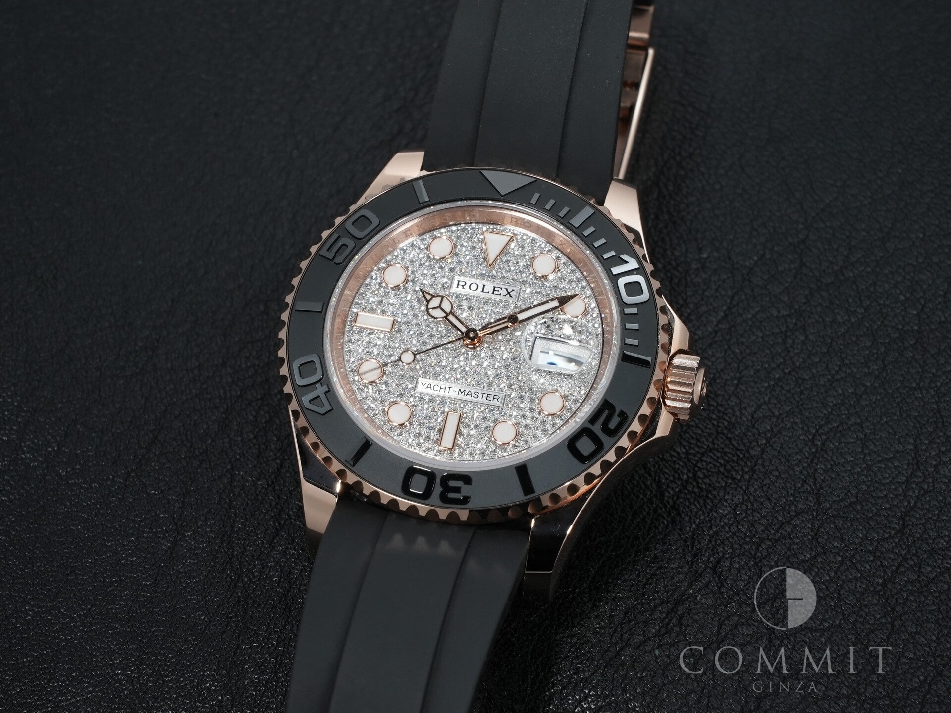 ロレックス ヨットマスター40 Ref.126655 エバーローズゴールド パヴェダイヤモンド文字盤 美品 r3kfsf6y