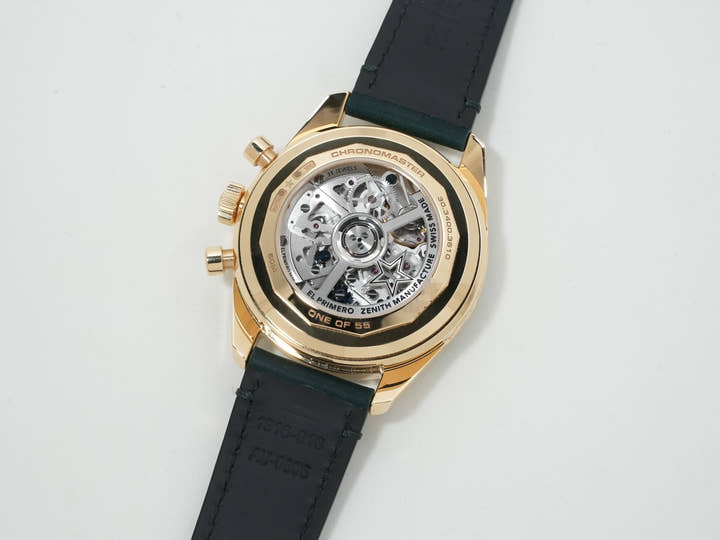 Zenith Chronomaster Original Triple Calendar Malachite Ref. 30.3400.3610/63.C916 Yellow Gold Malachite Dial Excellent Condition kw85tznt