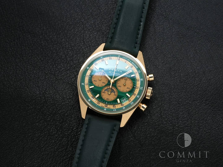 Zenith Chronomaster Original Triple Calendar Malachite Ref. 30.3400.3610/63.C916 Yellow Gold Malachite Dial Excellent Condition kw85tznt