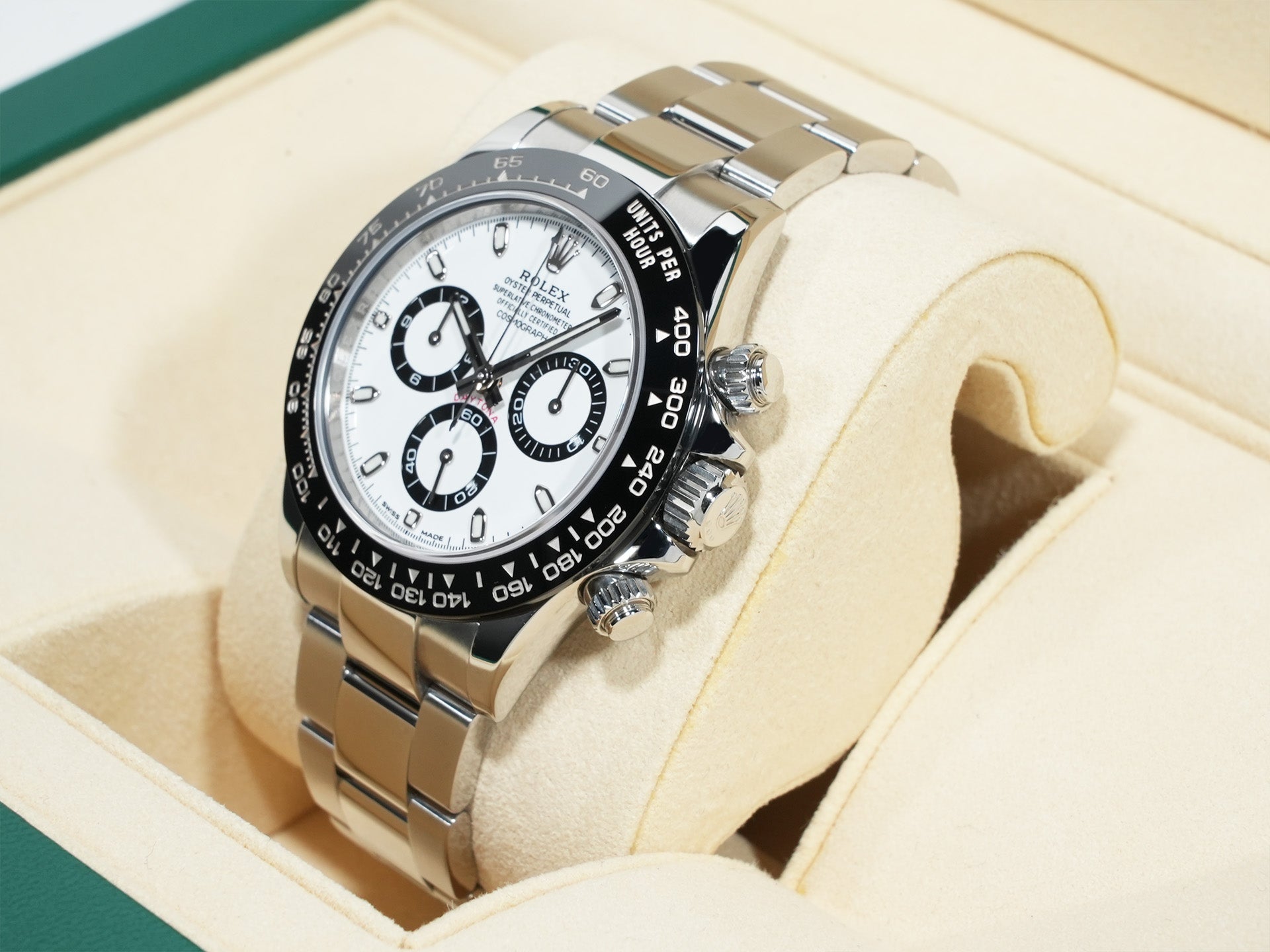 Rolex Daytona Ref. 116500LN Stainless Steel White Dial Excellent Condition Pre-Owned efbxxdtv