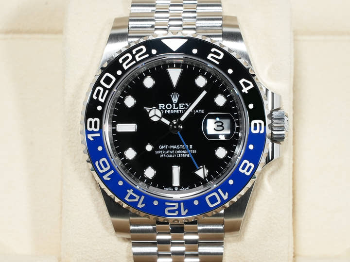 Rolex GMT-Master II Ref. 126710BLNR Stainless Steel Black Dial Jubilee Bracelet Excellent Condition m44d28bh