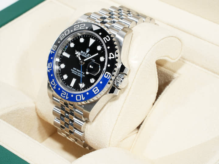 Rolex GMT-Master II Ref. 126710BLNR Stainless Steel Black Dial Jubilee Bracelet Excellent Condition m44d28bh