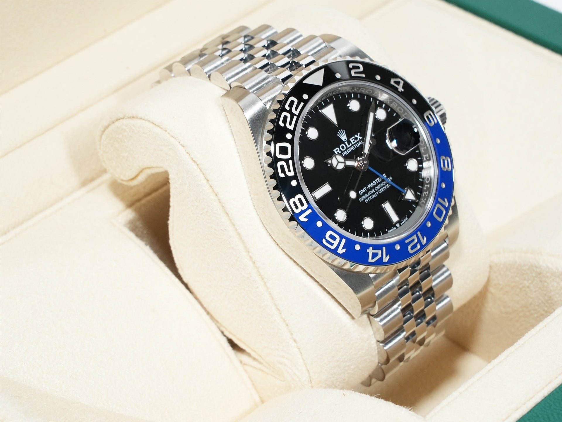 Rolex GMT-Master II Ref. 126710BLNR Stainless Steel Black Dial Jubilee Bracelet Excellent Condition m44d28bh