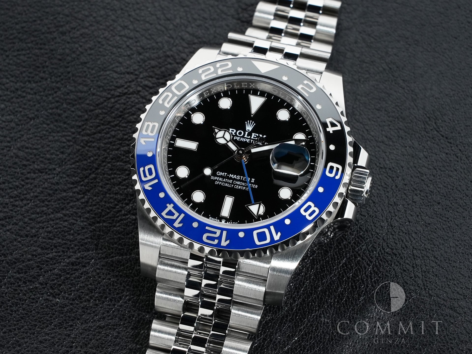 Rolex GMT-Master II Ref. 126710BLNR Stainless Steel Black Dial Jubilee Bracelet Excellent Condition m44d28bh
