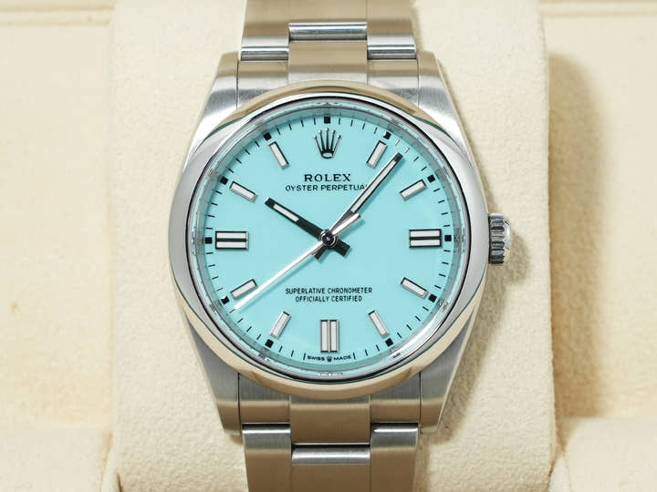 Rolex Oyster Perpetual 36 Ref. 126000 Stainless Steel Turquoise Dial Pre-owned 7iu9gdh6