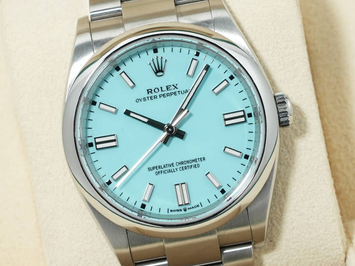 Rolex Oyster Perpetual 36 Ref. 126000 Stainless Steel Turquoise Dial Pre-owned 7iu9gdh6