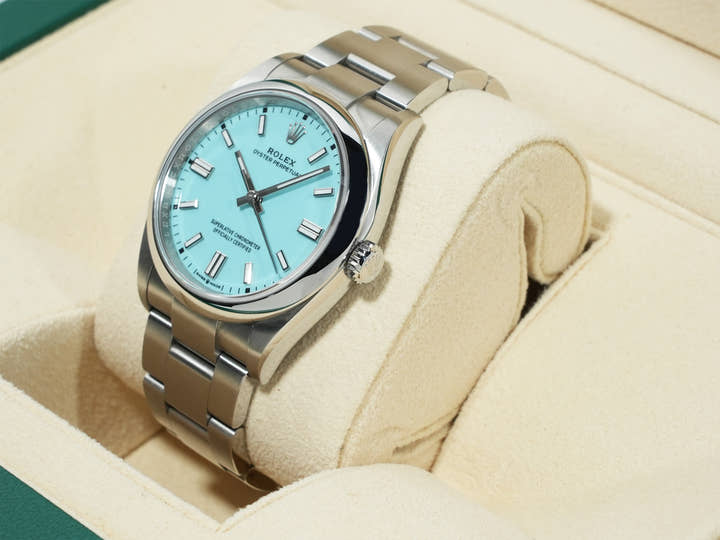 Rolex Oyster Perpetual 36 Ref. 126000 Stainless Steel Turquoise Dial Pre-owned 7iu9gdh6