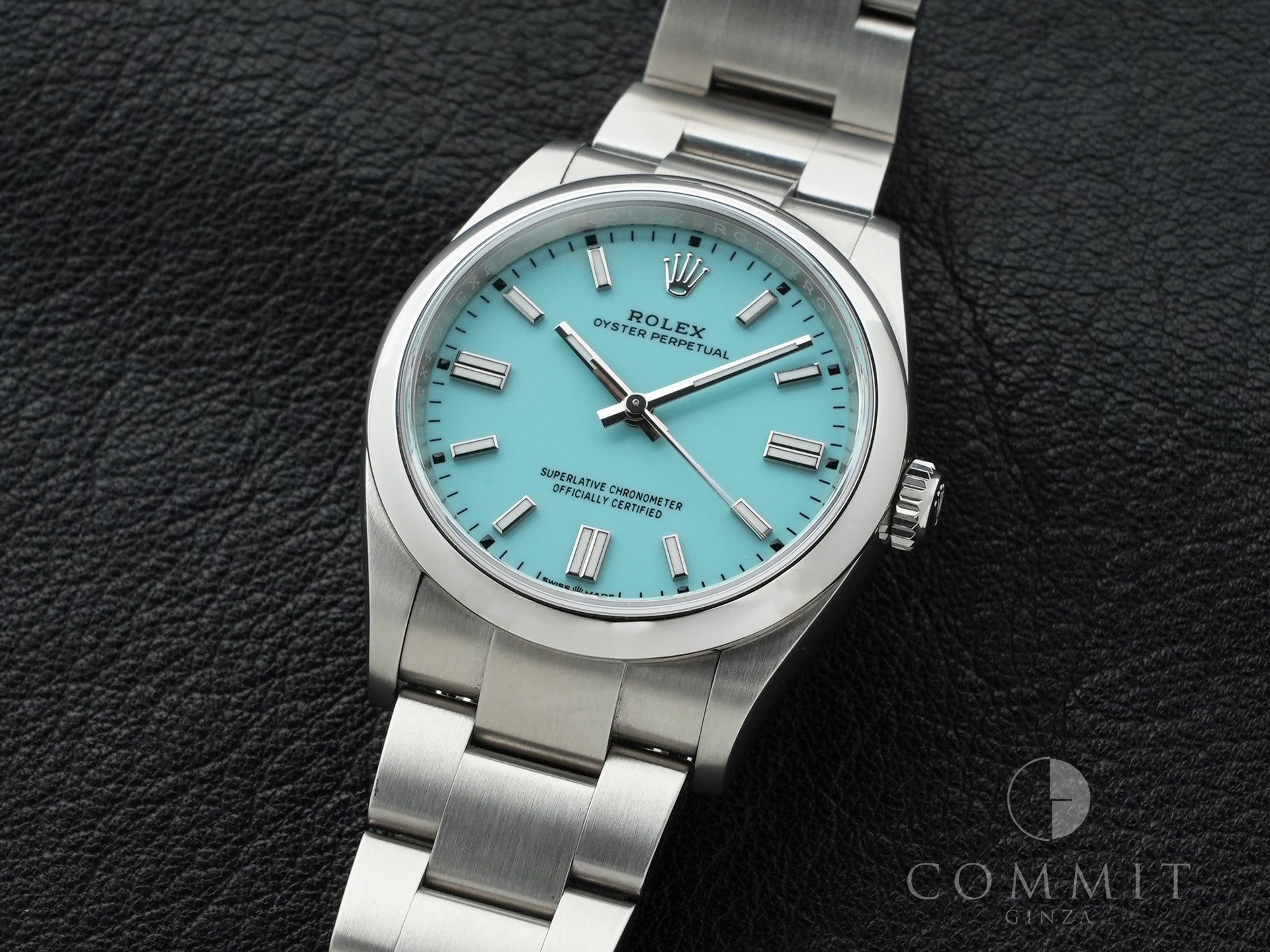 Rolex Oyster Perpetual 36 Ref. 126000 Stainless Steel Turquoise Dial Pre-owned 7iu9gdh6