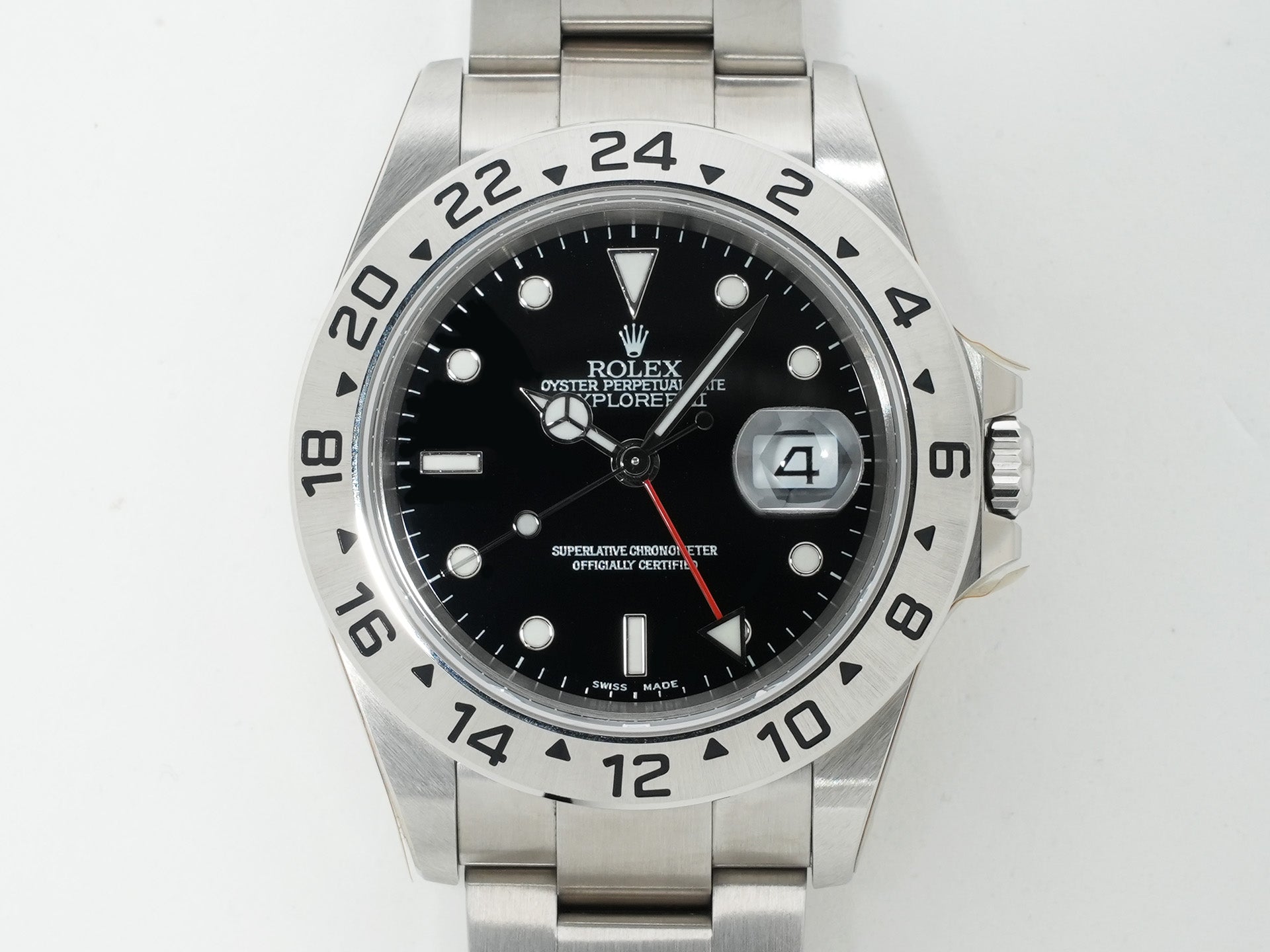 Rolex Explorer II Ref. 16570 Stainless Steel Black Dial Oyster Bracelet Deadstock 46m55ccc