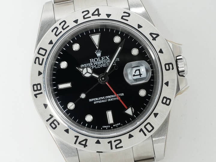 Rolex Explorer II Ref. 16570 Stainless Steel Black Dial Oyster Bracelet Deadstock 46m55ccc