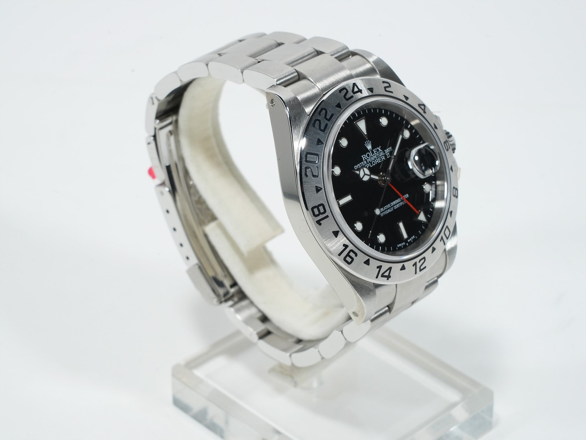 Rolex Explorer II Ref. 16570 Stainless Steel Black Dial Oyster Bracelet Deadstock 46m55ccc