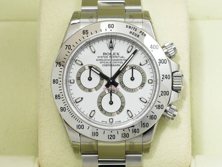 Rolex Daytona Ref. 116520 Stainless Steel White Dial Unused d5misdtb