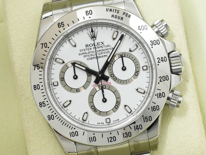Rolex Daytona Ref. 116520 Stainless Steel White Dial Unused d5misdtb