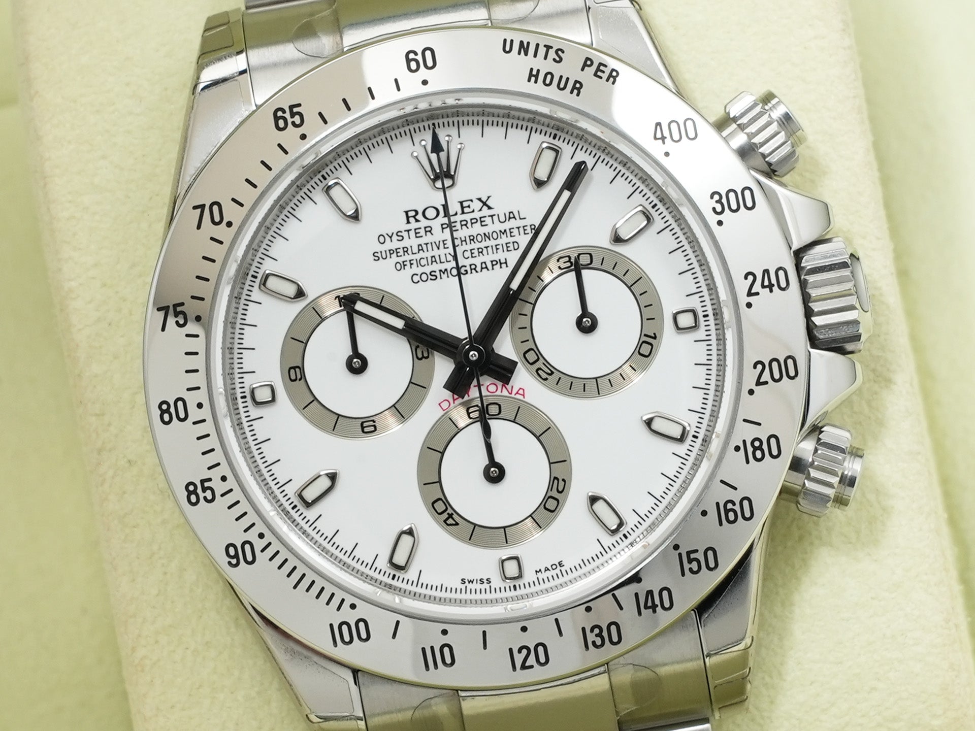 Rolex Daytona Ref. 116520 Stainless Steel White Dial Unused d5misdtb
