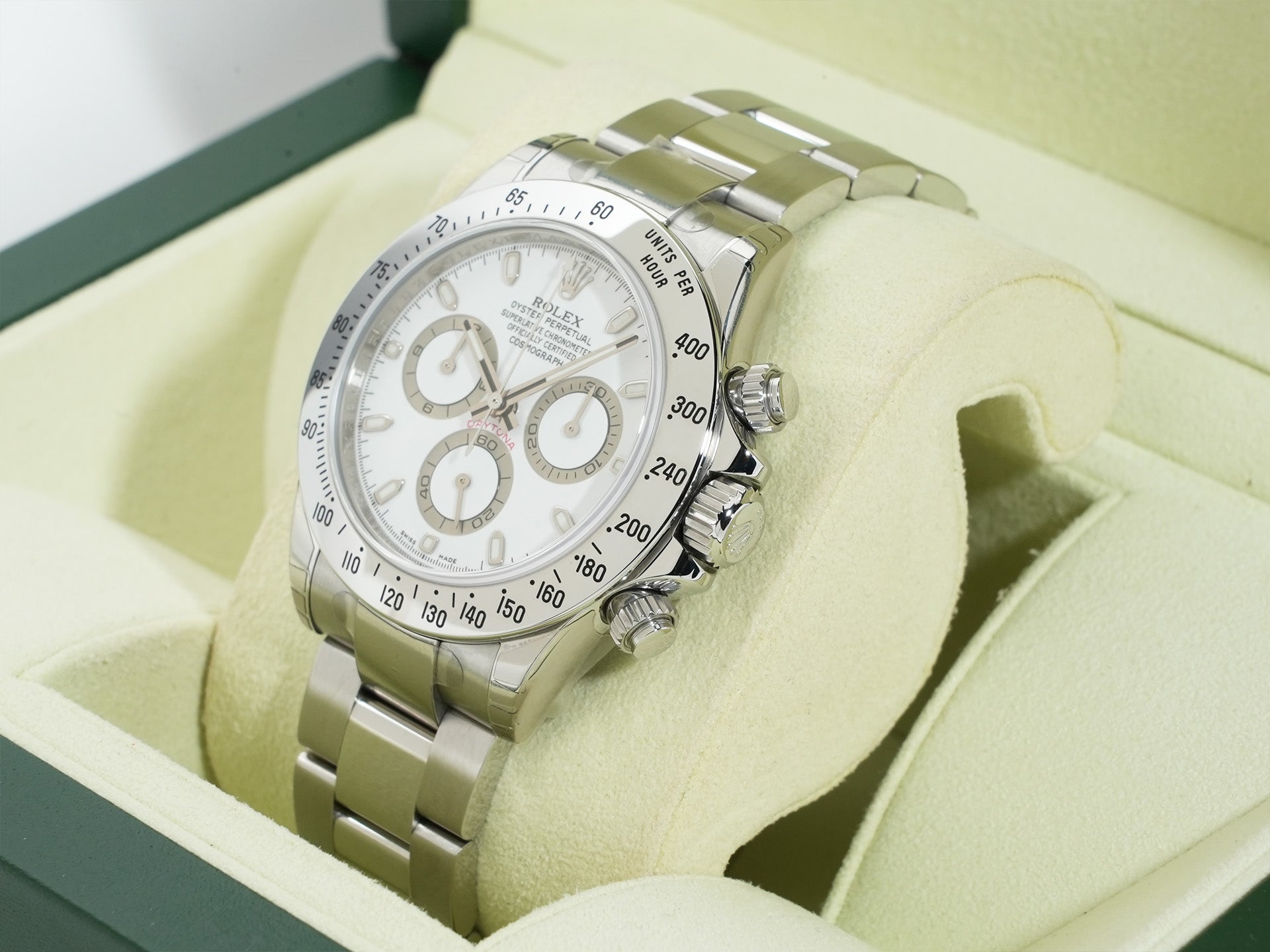 Rolex Daytona Ref. 116520 Stainless Steel White Dial Unused d5misdtb