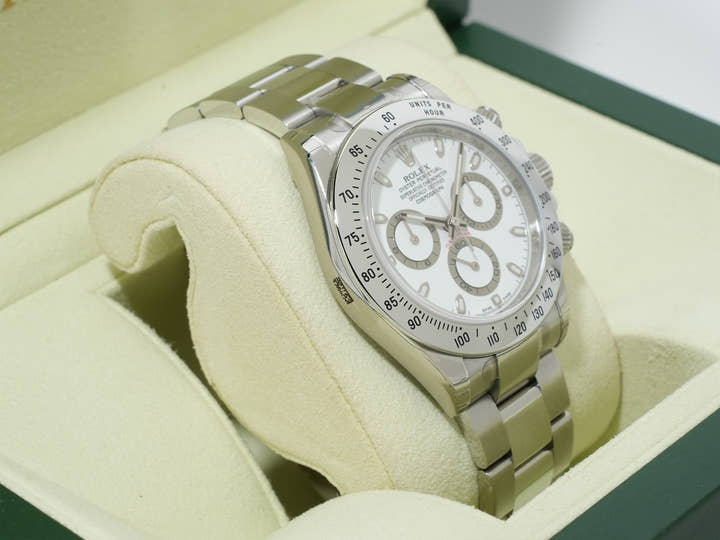 Rolex Daytona Ref. 116520 Stainless Steel White Dial Unused d5misdtb