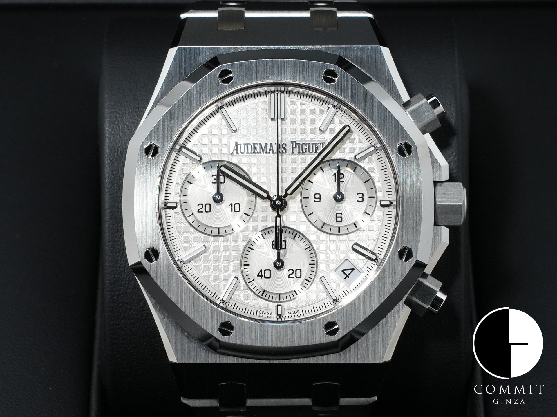 Audemars Piguet Royal Oak Chronograph 50th Anniversary Ref. 26240ST.OO.1320ST.03 Stainless Steel Silver Dial Excellent Condition khidbyrv