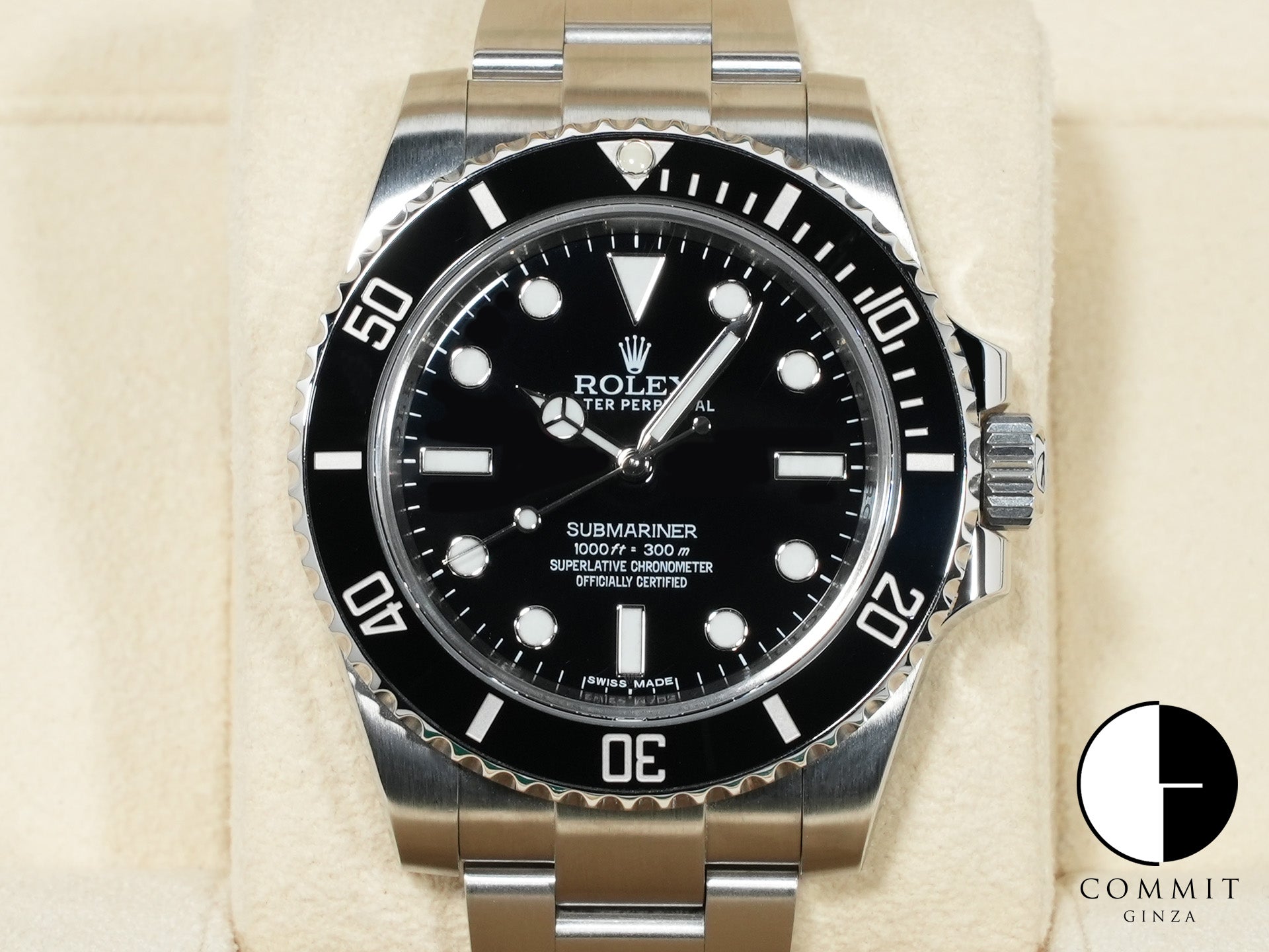 Rolex Submariner No Date Ref. 114060 Stainless Steel Black Dial Pre-owned izmidpm9