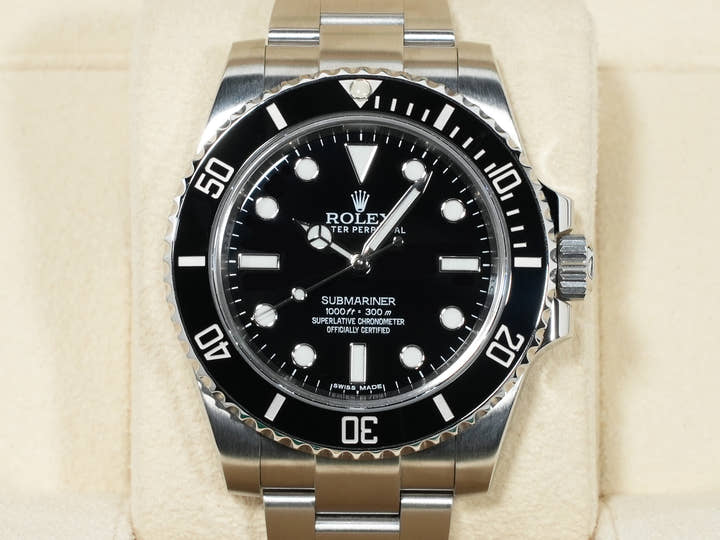 Rolex Submariner No Date Ref. 114060 Stainless Steel Black Dial Pre-owned izmidpm9