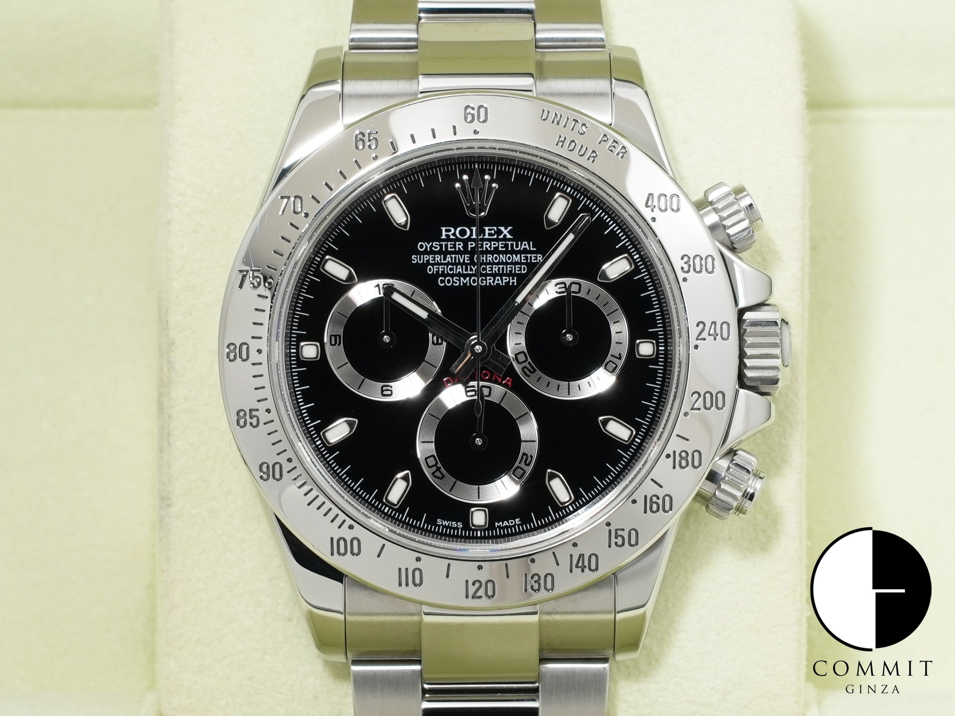 Pre-owned Rolex Daytona Ref. 116520 Stainless Steel Black Dial v72etpmp