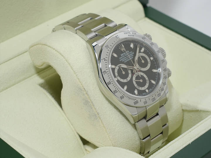 Pre-owned Rolex Daytona Ref. 116520 Stainless Steel Black Dial v72etpmp