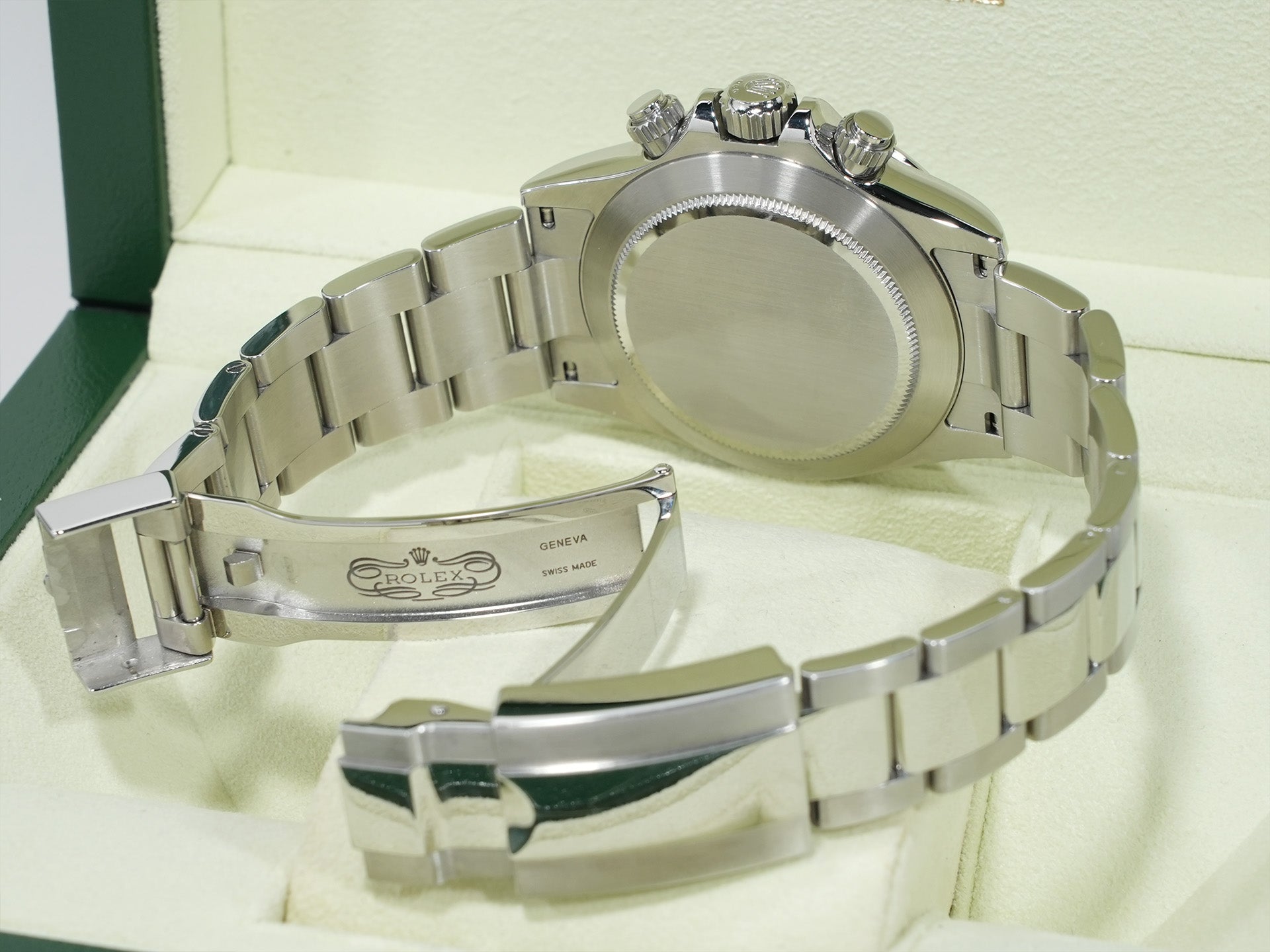 Pre-owned Rolex Daytona Ref. 116520 Stainless Steel Black Dial v72etpmp