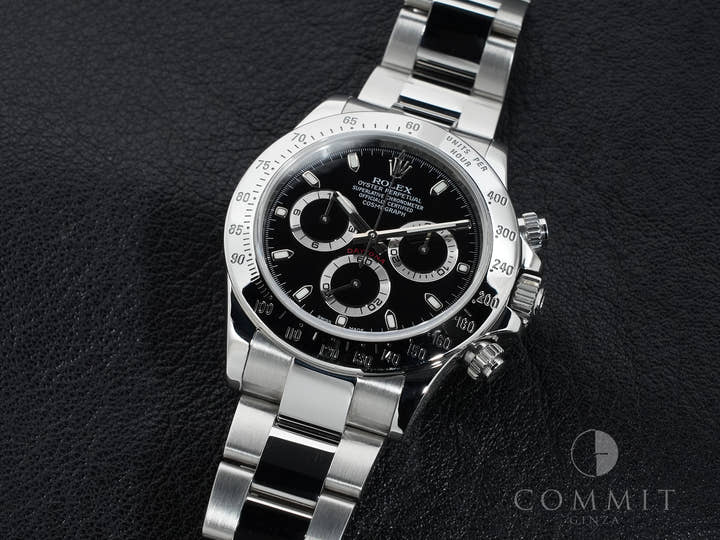 Pre-owned Rolex Daytona Ref. 116520 Stainless Steel Black Dial v72etpmp
