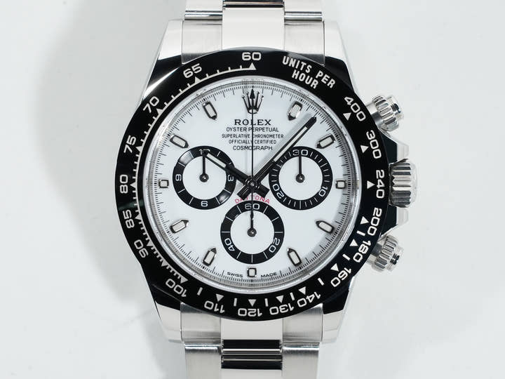 Pre-owned Rolex Daytona Ref. 116500LN Stainless Steel White Dial st3h5m6e