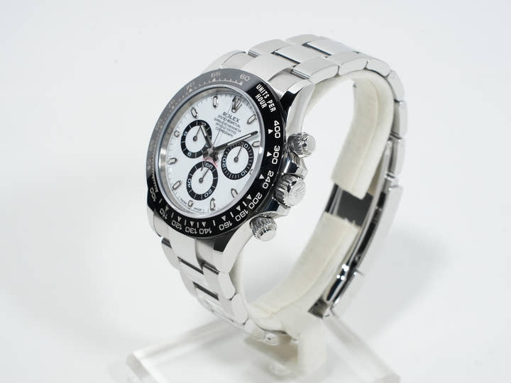 Pre-owned Rolex Daytona Ref. 116500LN Stainless Steel White Dial st3h5m6e
