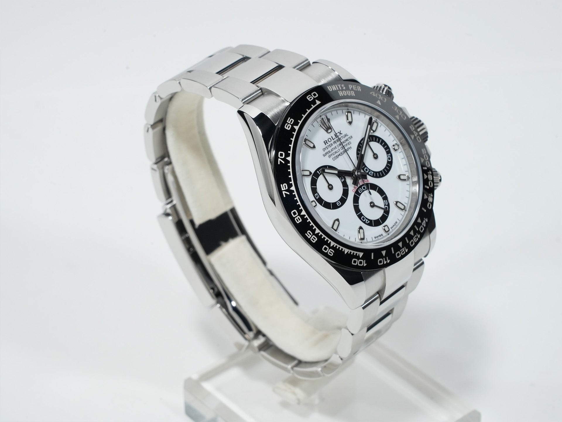 Pre-owned Rolex Daytona Ref. 116500LN Stainless Steel White Dial st3h5m6e