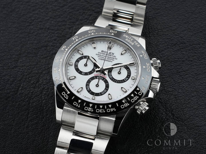 Pre-owned Rolex Daytona Ref. 116500LN Stainless Steel White Dial st3h5m6e