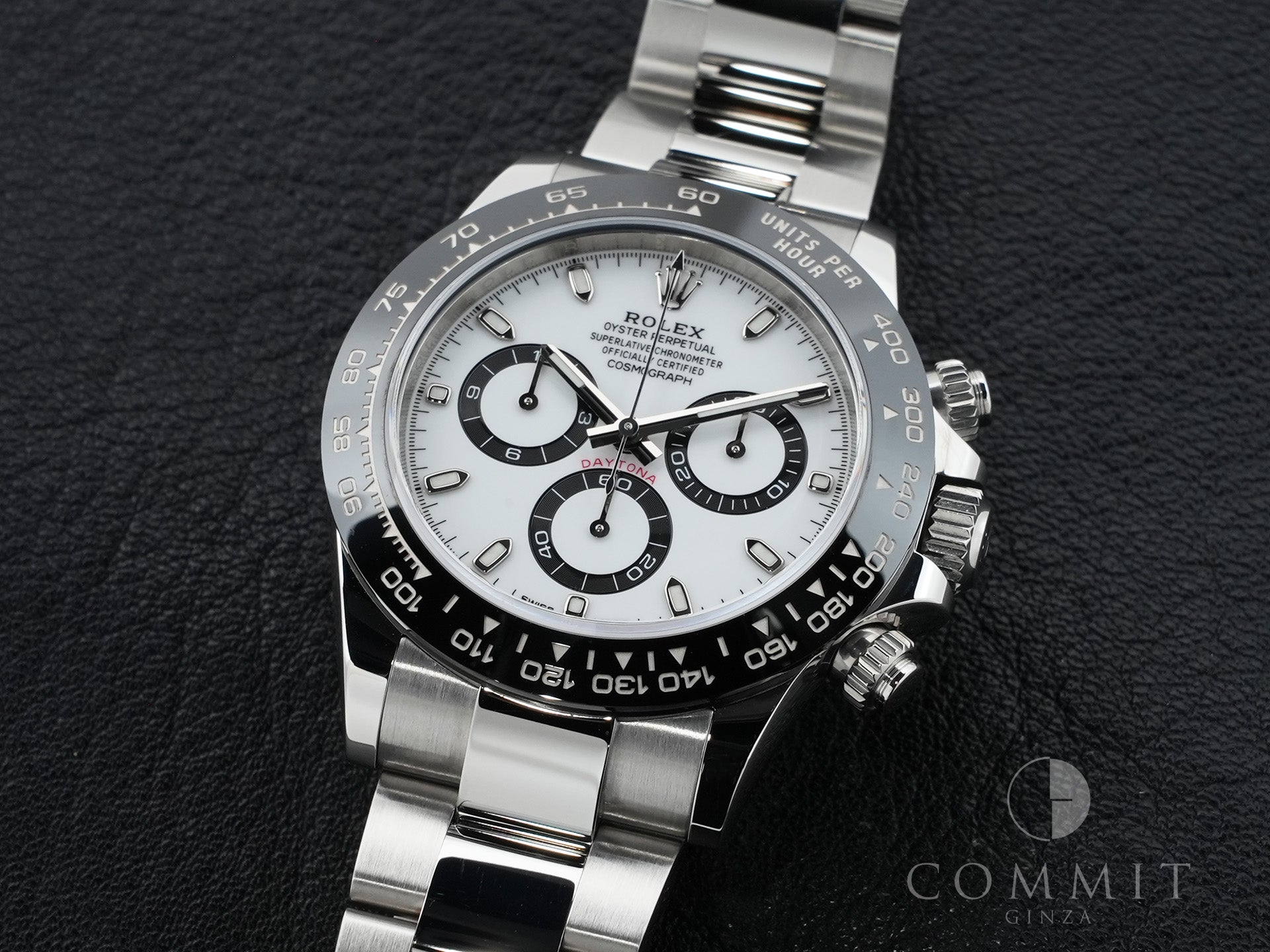 Pre-owned Rolex Daytona Ref. 116500LN Stainless Steel White Dial st3h5m6e