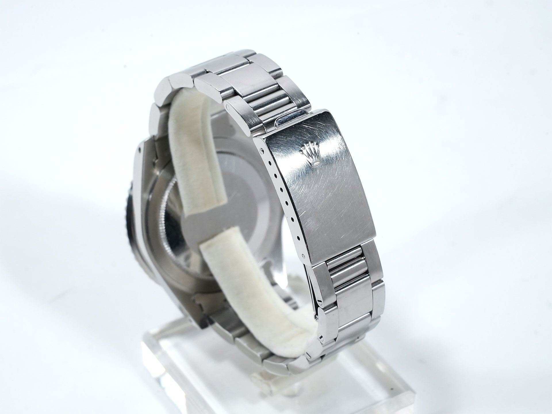 Pre-owned Rolex GMT-Master Ref. 16750 Stainless Steel with Black Dial and Oyster Bracelet (fvn4itmv)