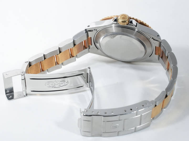 Pre-owned Rolex Submariner Date Ref. 16613 in Stainless Steel/Yellow Gold with Blue Dial (7ojgtoqa)