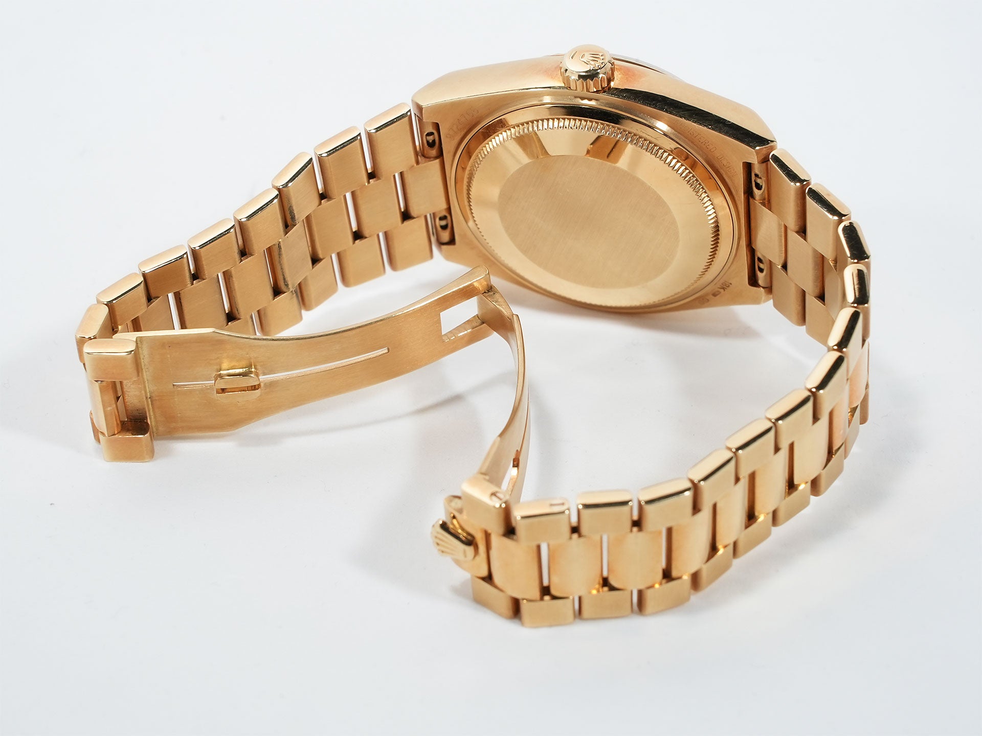 Rolex Oysterquartz Day-Date 36 Ref. 19018N Yellow Gold Champagne Dial Pre-owned jtueoz9o