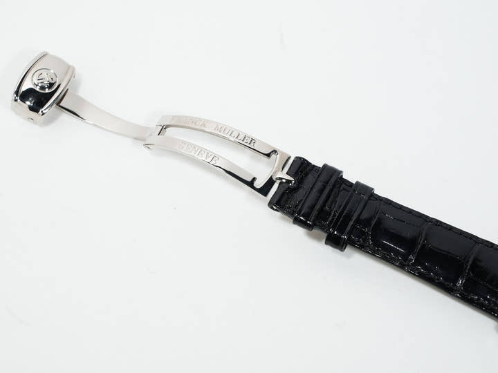 Franck Muller Round Split-Second Double-Face Chronograph Ref. 7000RDF White Gold Black and Mother-of-Pearl Dial Excellent Condition szggb6a9