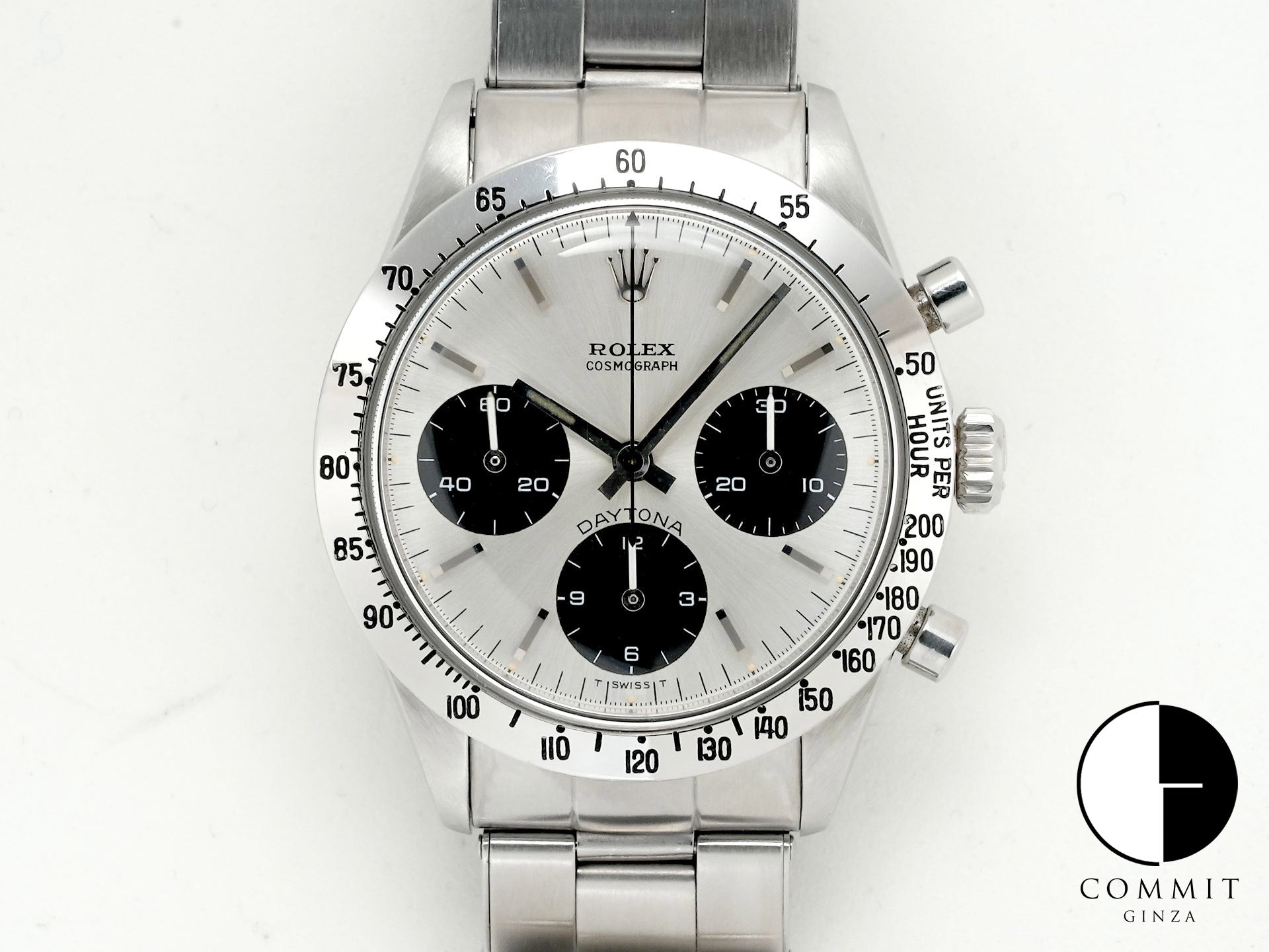 Rolex Daytona Ref. 6239 Stainless Steel Silver Dial Pre-owned 5quhuht4