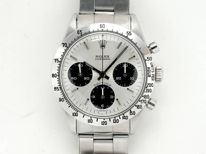 Rolex Daytona Ref. 6239 Stainless Steel Silver Dial Pre-owned 5quhuht4