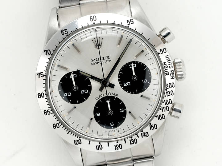 Rolex Daytona Ref. 6239 Stainless Steel Silver Dial Pre-owned 5quhuht4