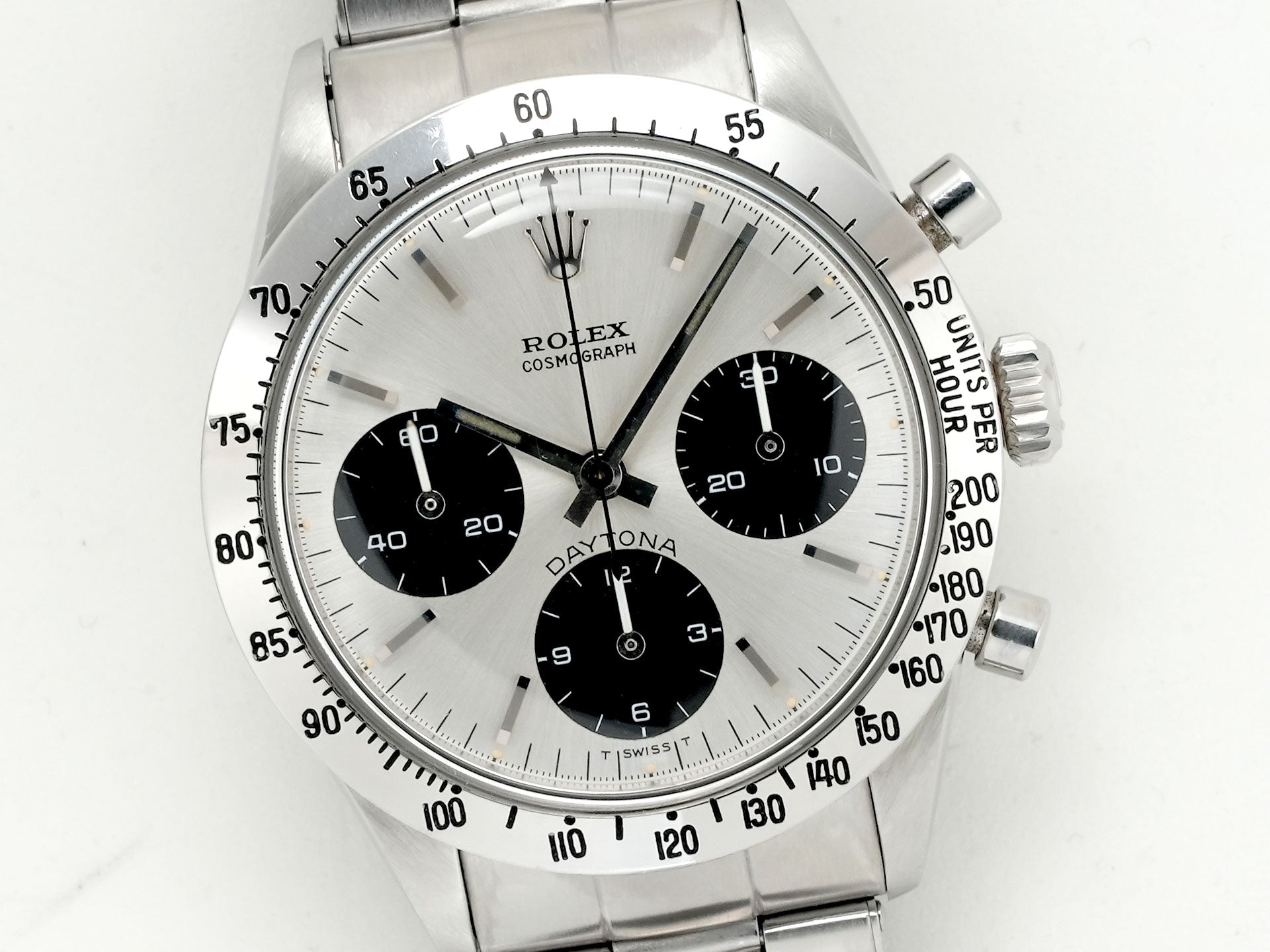Rolex Daytona Ref. 6239 Stainless Steel Silver Dial Pre-owned 5quhuht4