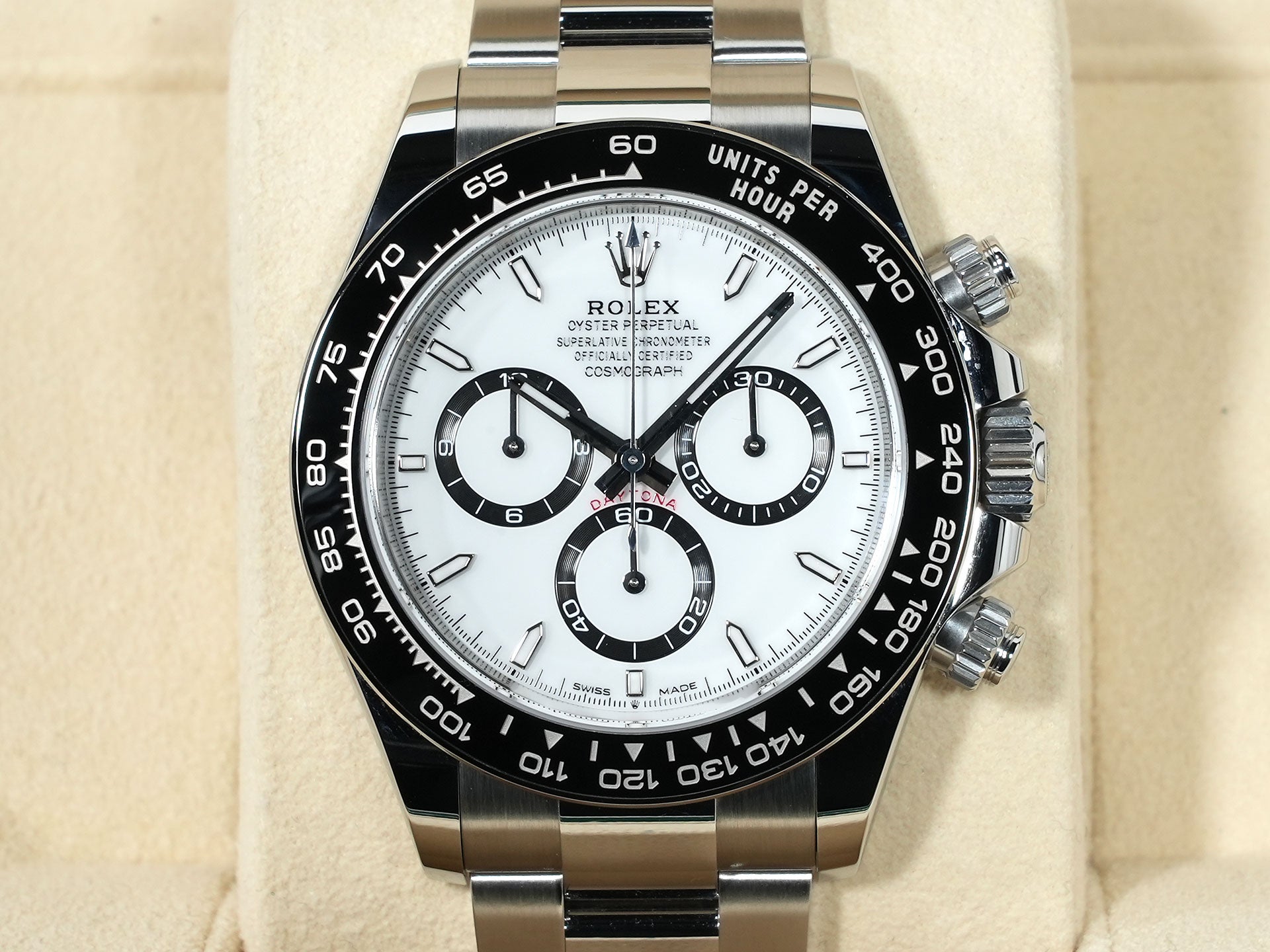Rolex Daytona Ref. 126500LN Stainless Steel White Dial Excellent Condition 3icbytva