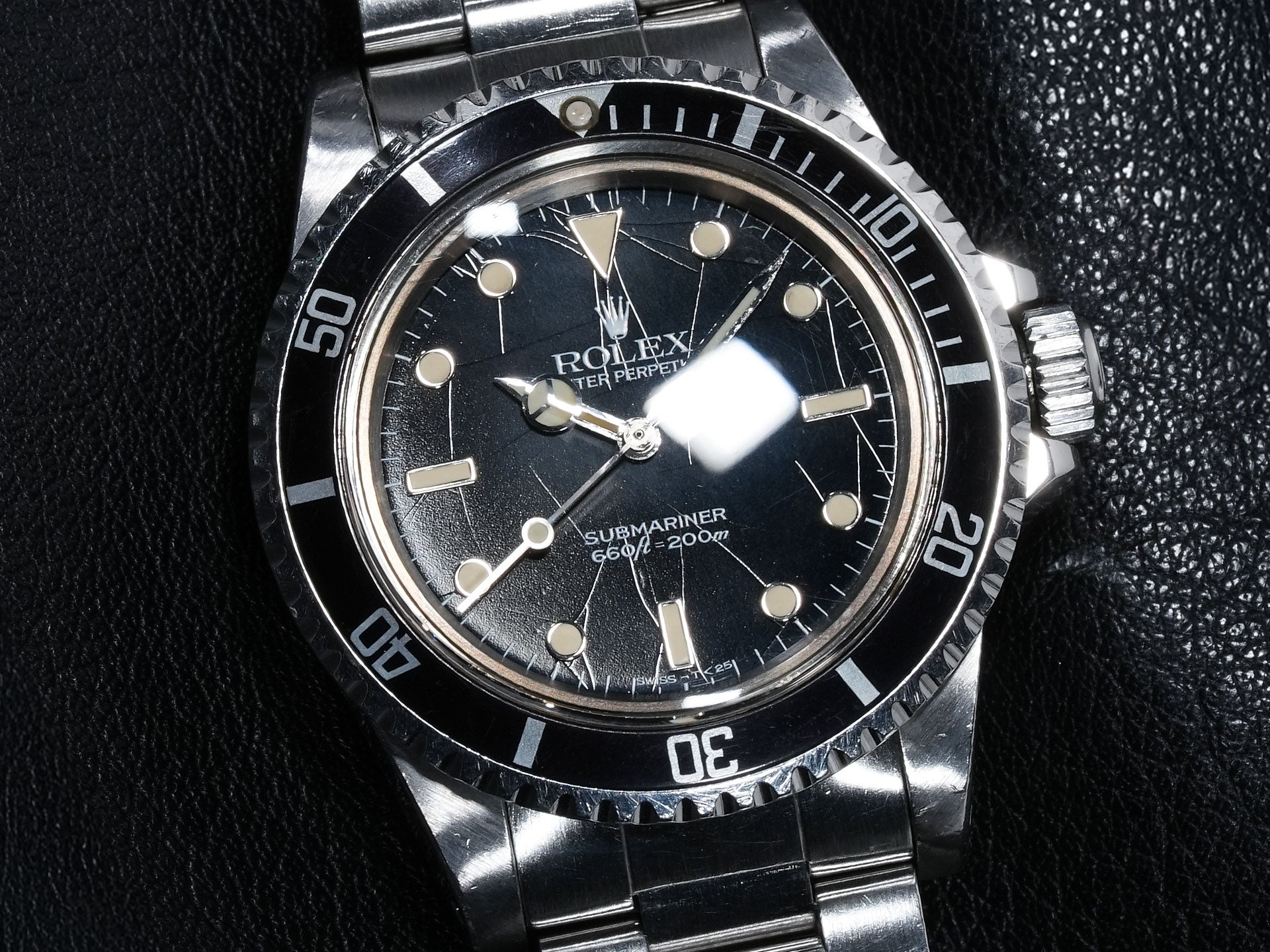 Pre-owned Rolex Submariner Ref. 5513 Stainless Steel with Black Dial (pb5opix8)