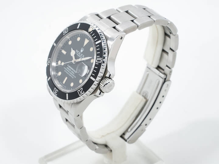 Rolex Submariner Date Ref. 16800 Stainless Steel Black Dial Pre-owned n5p53msh