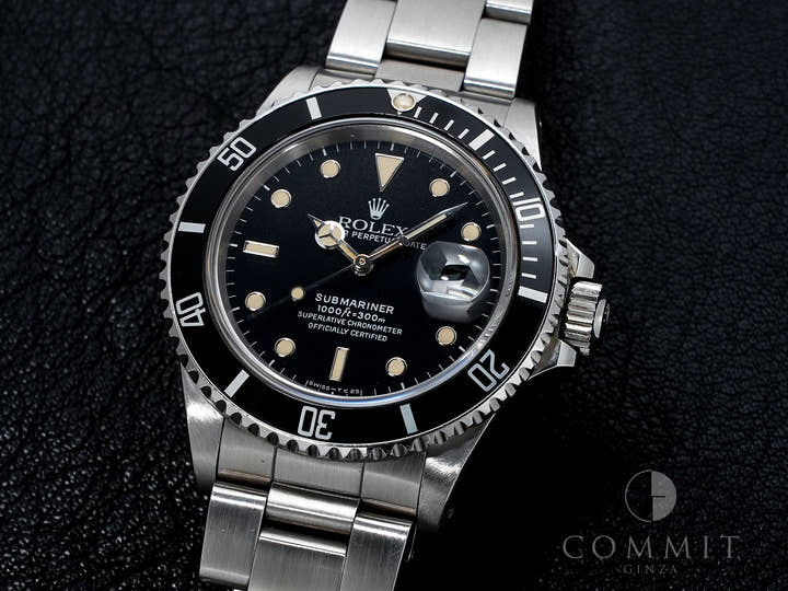 Rolex Submariner Date Ref. 16800 Stainless Steel Black Dial Pre-owned n5p53msh
