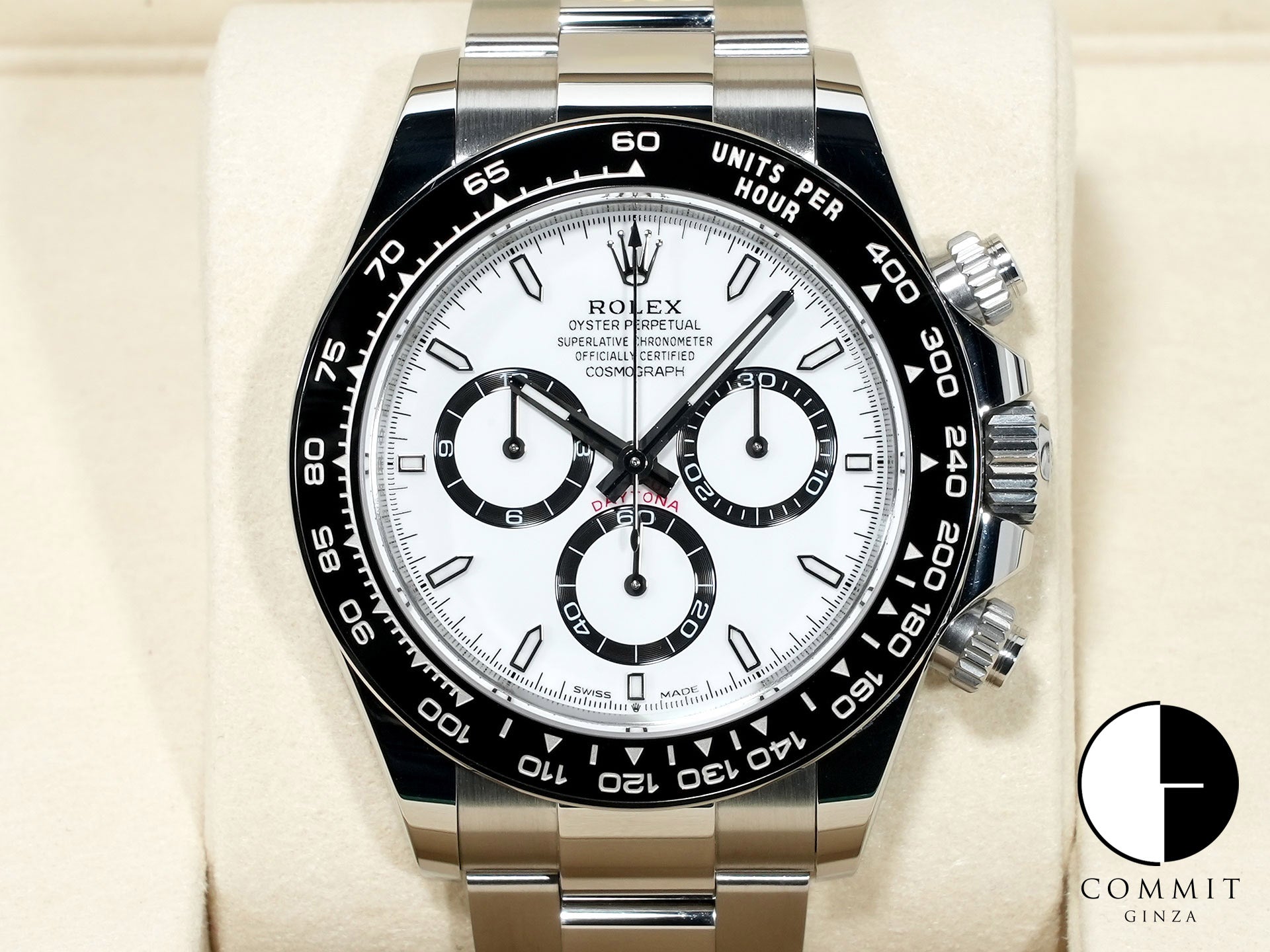 Rolex Daytona Ref. 126500LN Stainless Steel White Dial Excellent Condition ik52cezq