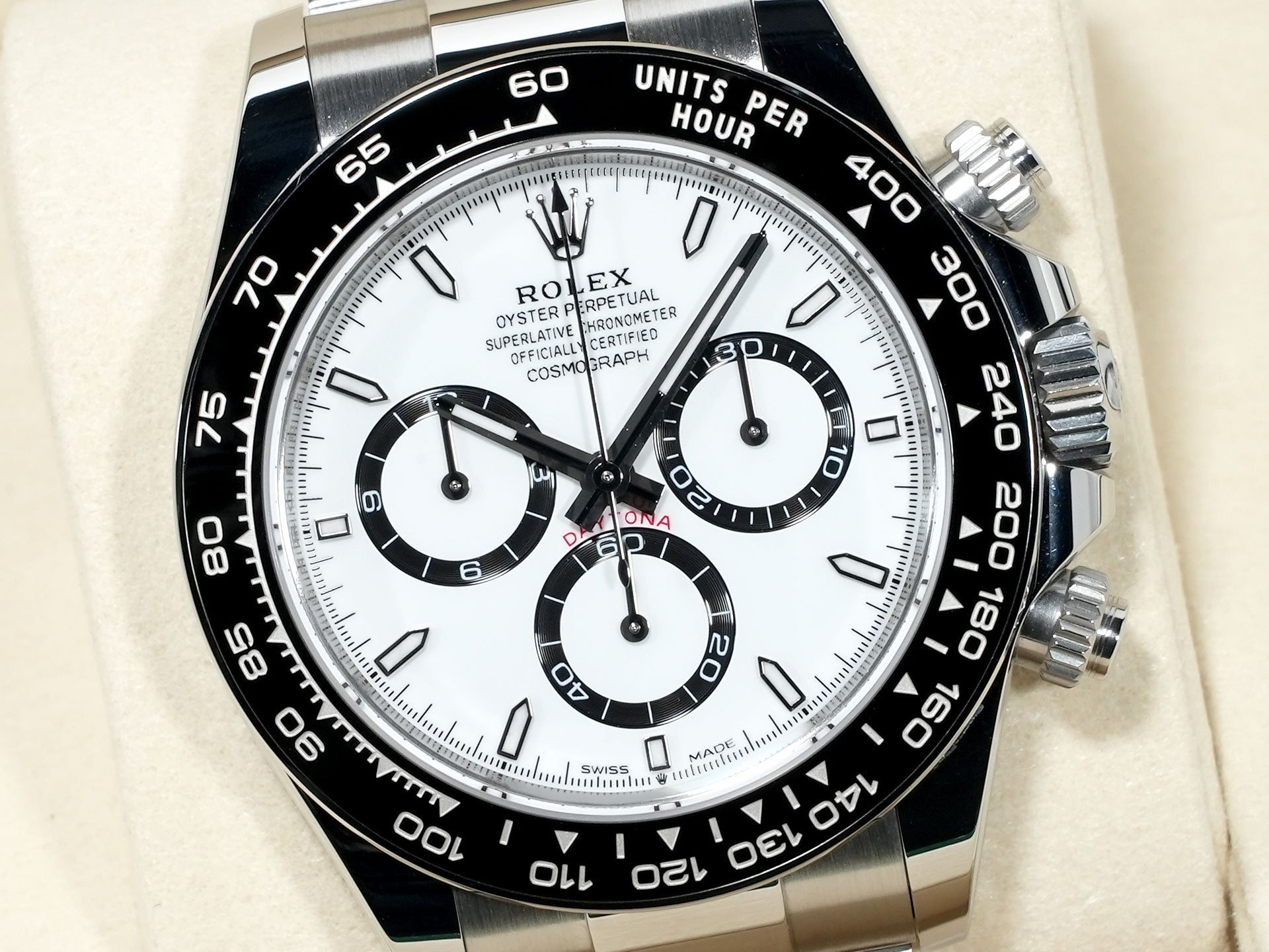 Rolex Daytona Ref. 126500LN Stainless Steel White Dial Excellent Condition ik52cezq