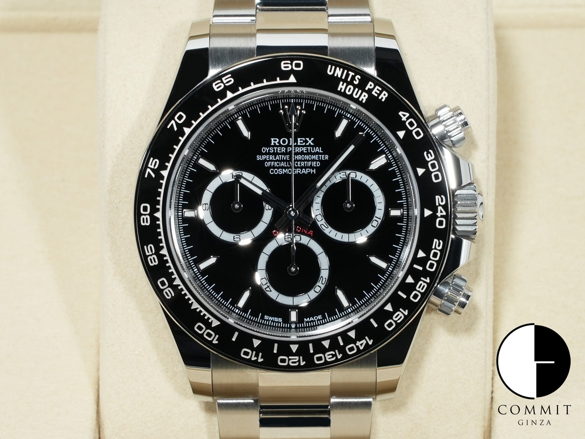 Rolex Daytona Ref. 126500LN Stainless Steel Black Dial Unused qkfhims7