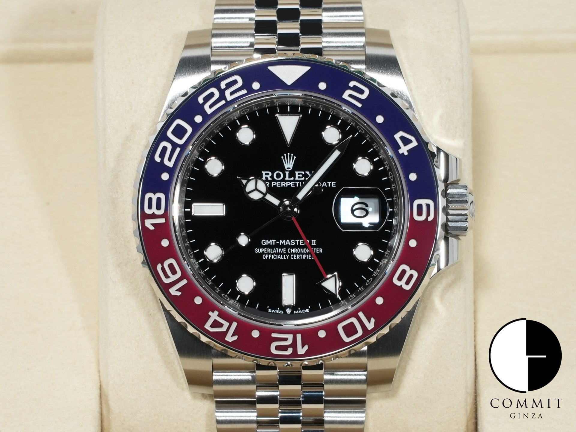 Rolex GMT-Master II Ref. 126710BLRO Stainless Steel with Black Dial and Jubilee Bracelet (Unused) cmsg5qji