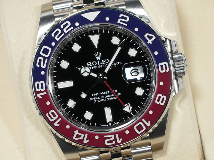 Rolex GMT-Master II Ref. 126710BLRO Stainless Steel with Black Dial and Jubilee Bracelet (Unused) cmsg5qji